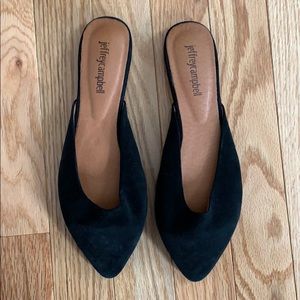 Jeffery Campbell Suede Pointed Toe Flats